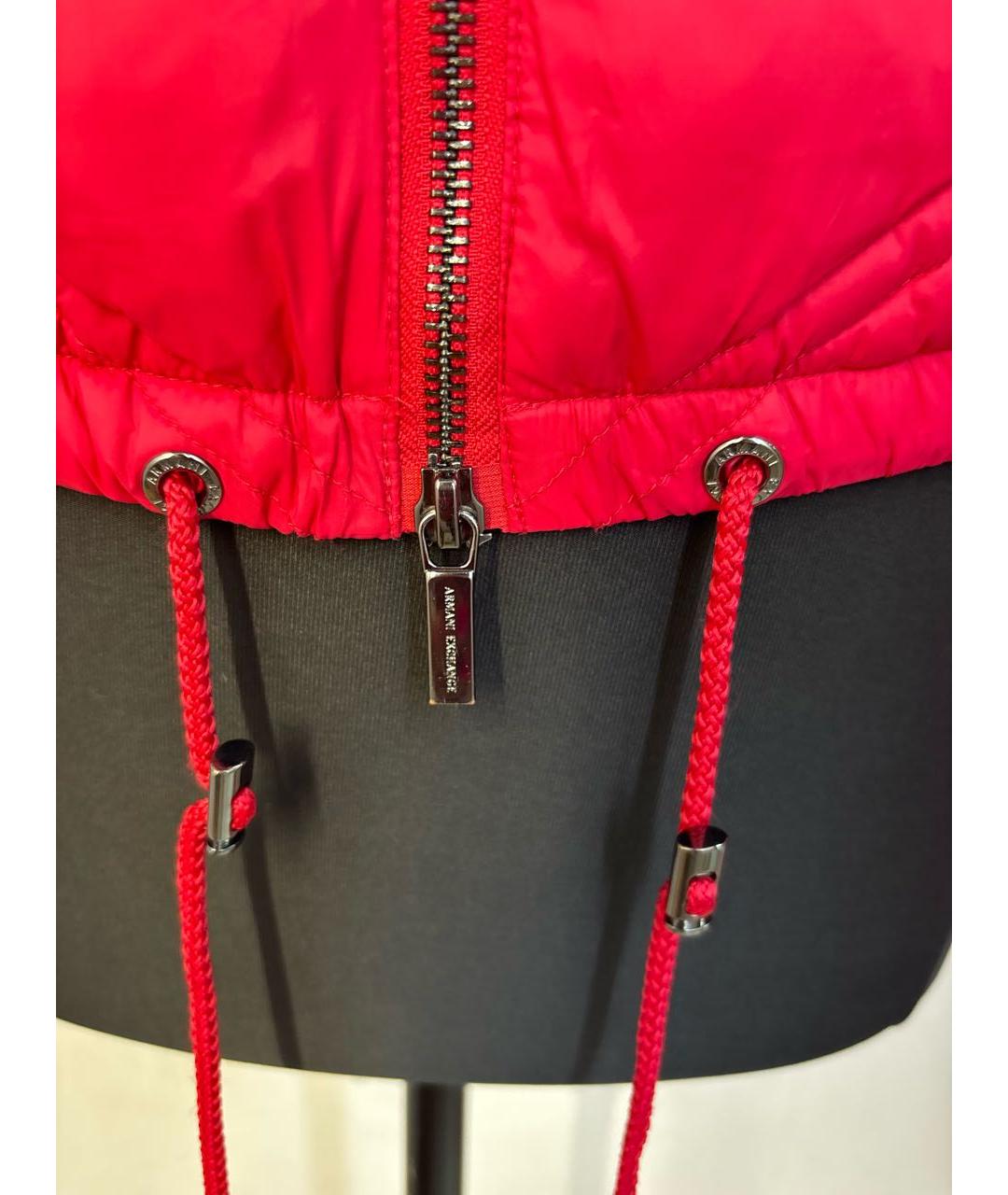 ARMANI EXCHANGE Красная полиэстеровая куртка, фото 6