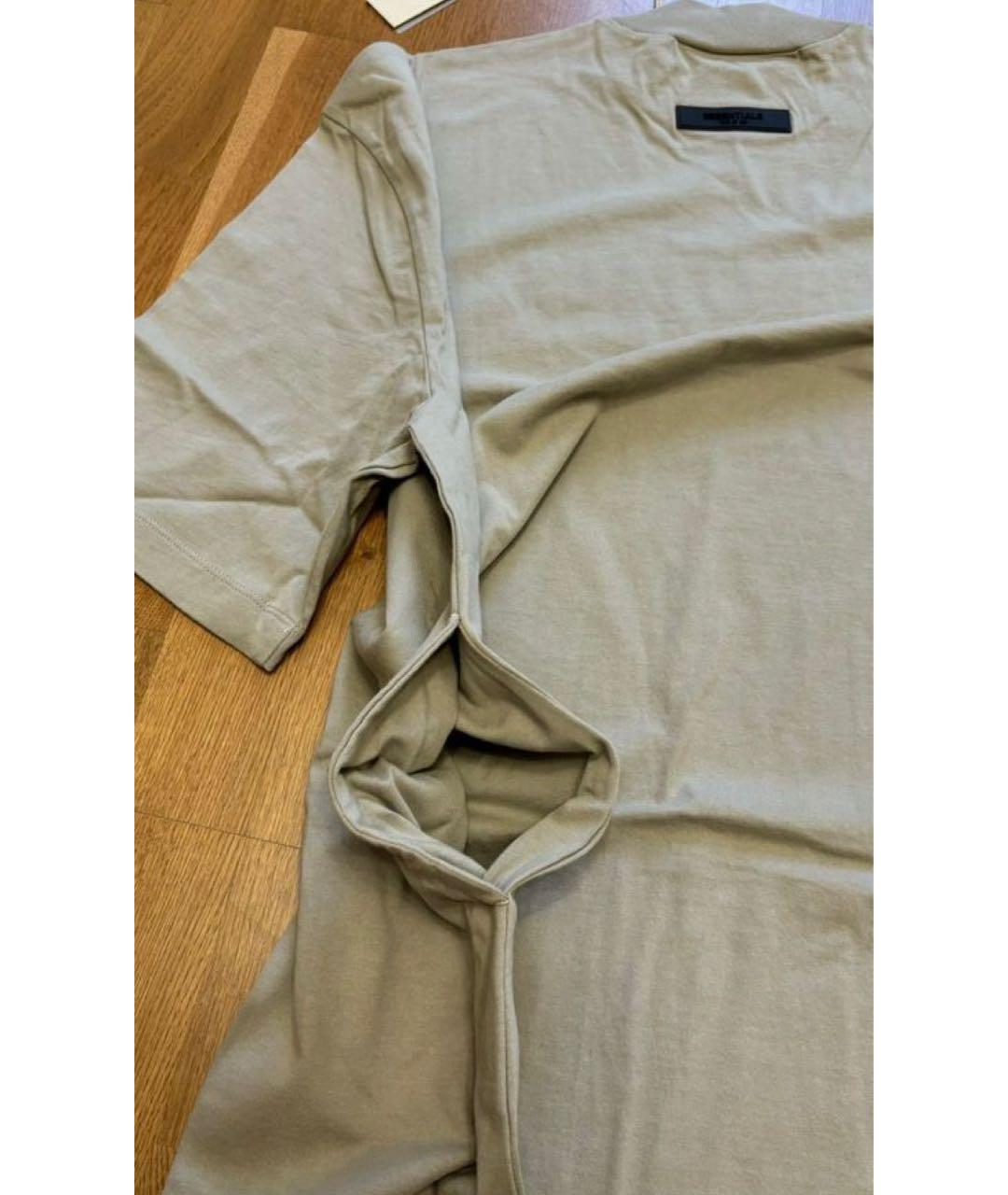 FEAR OF GOD ESSENTIALS Бежевое хлопковое повседневное платье, фото 7