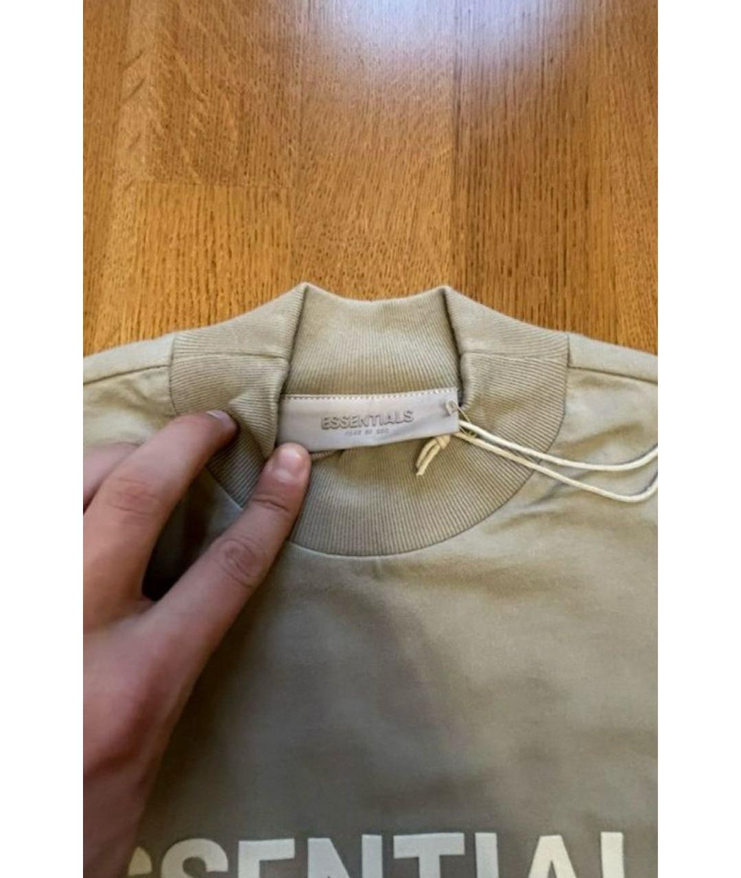 FEAR OF GOD ESSENTIALS Бежевое хлопковое повседневное платье, фото 4