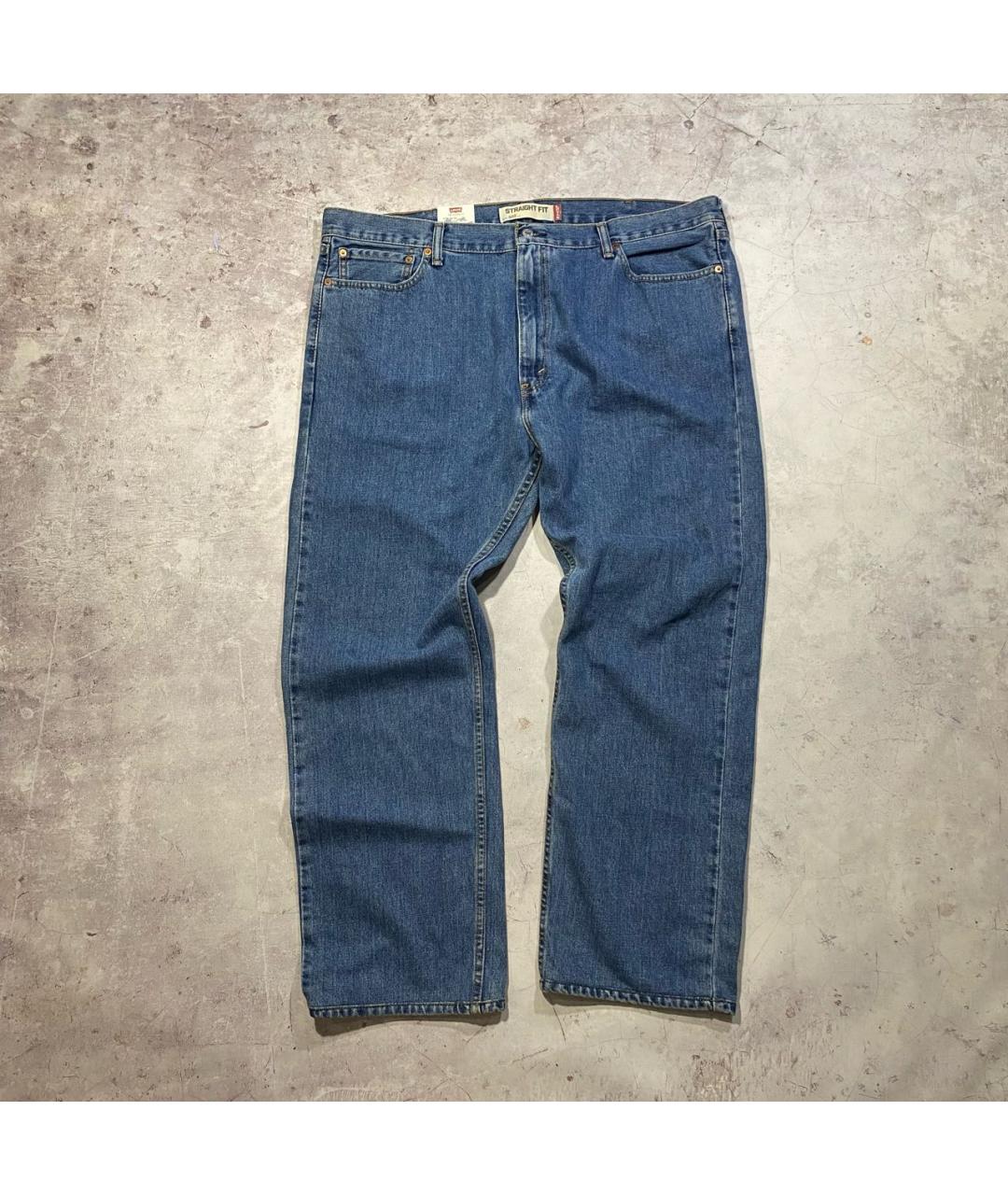 LEVI'S Синие хлопковые прямые джинсы, фото 6