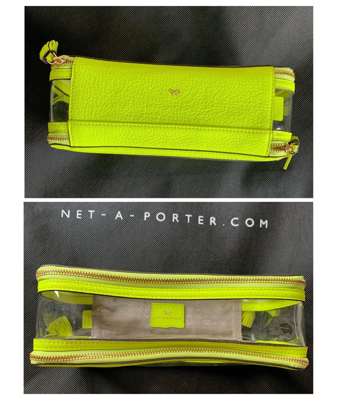 ANYA HINDMARCH Желтая косметичка, фото 6