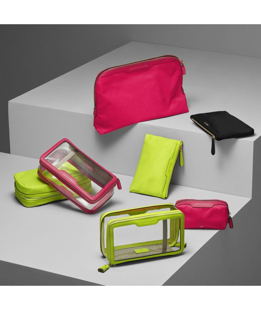 ANYA HINDMARCH Желтая косметичка, фото 3
