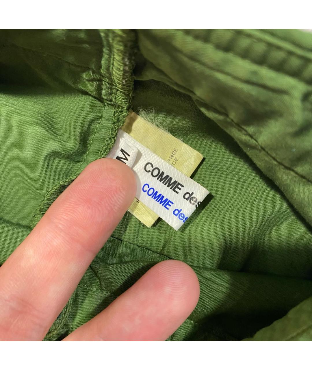 COMME DES GARÇONS Зеленая хлопковая рубашка, фото 3