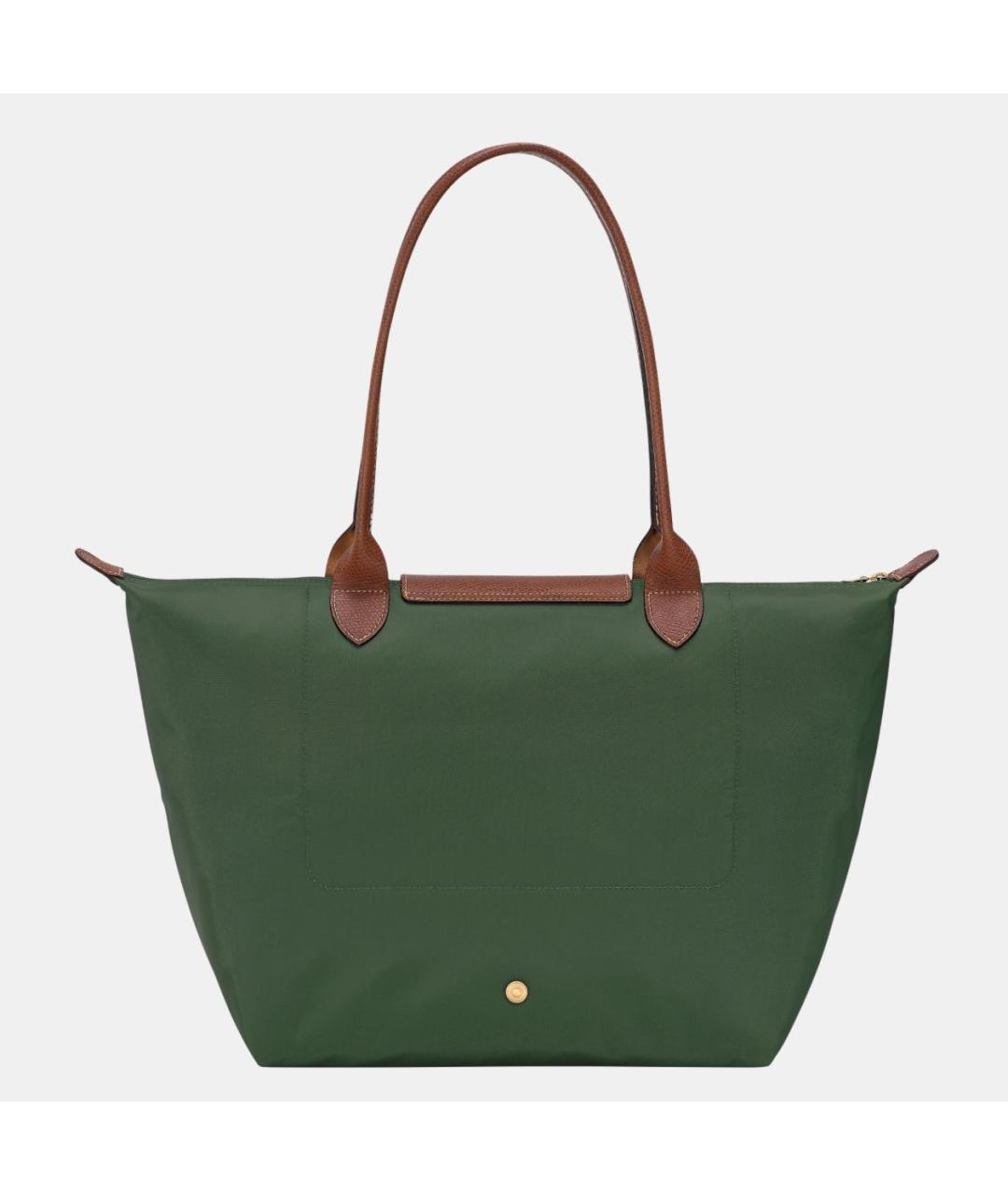 LONGCHAMP Зеленая сумка тоут, фото 4
