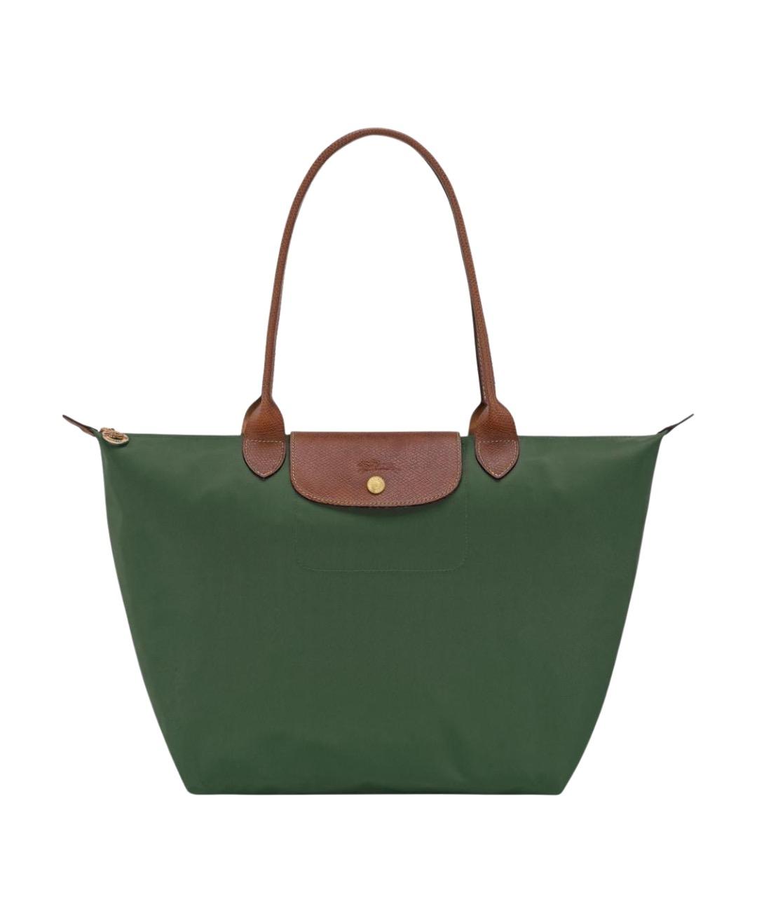 LONGCHAMP Зеленая сумка тоут, фото 1