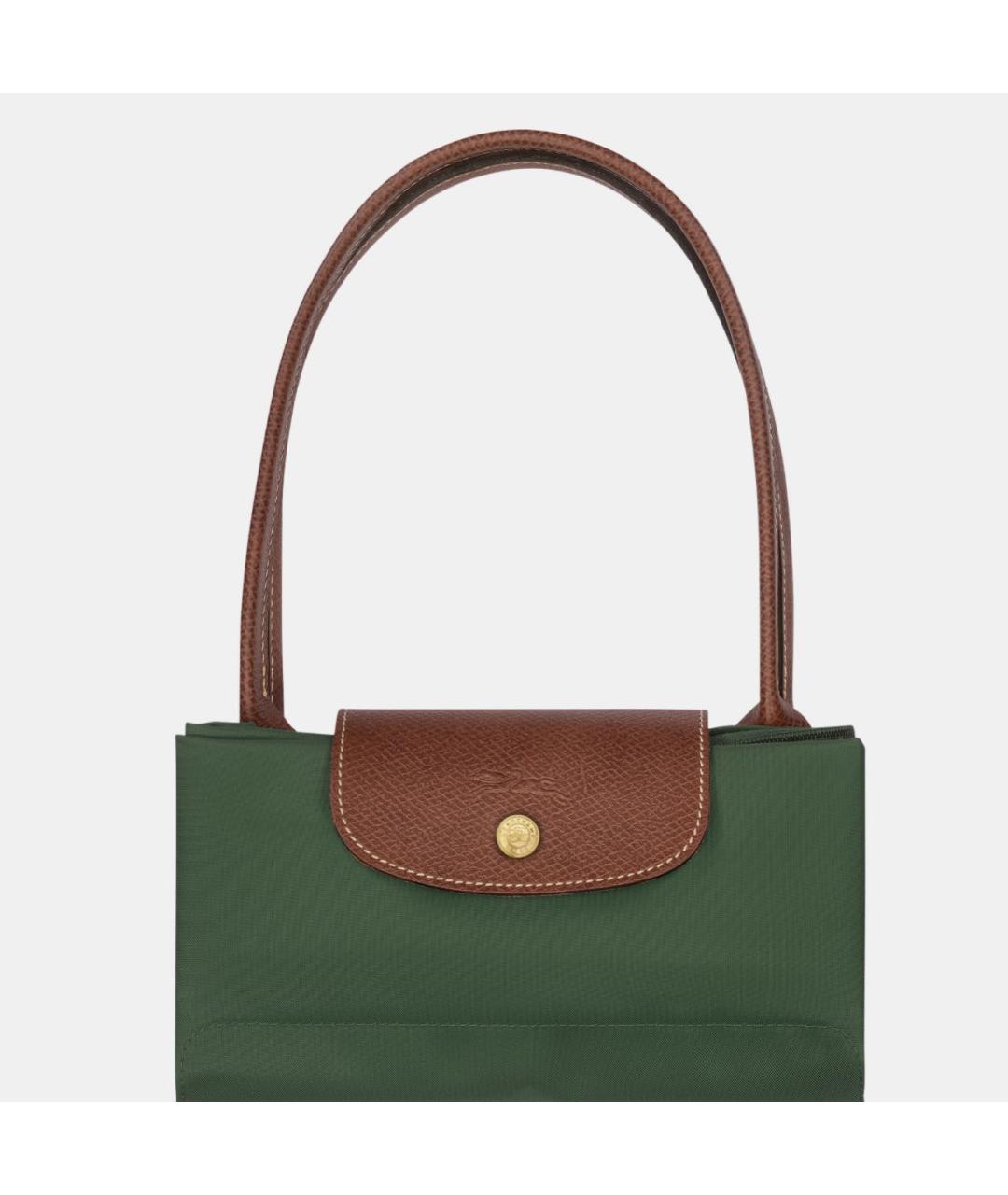 LONGCHAMP Зеленая сумка тоут, фото 7