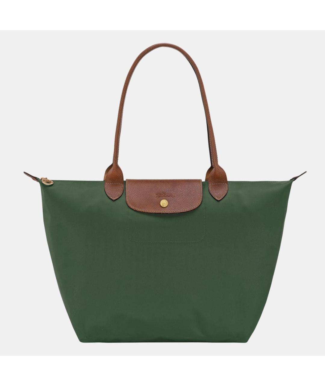 LONGCHAMP Зеленая сумка тоут, фото 8