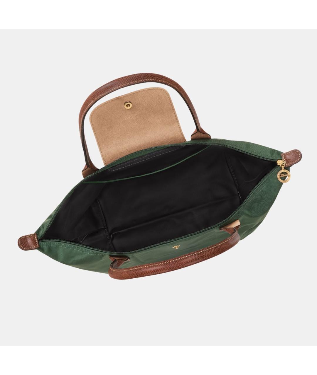 LONGCHAMP Зеленая сумка тоут, фото 5
