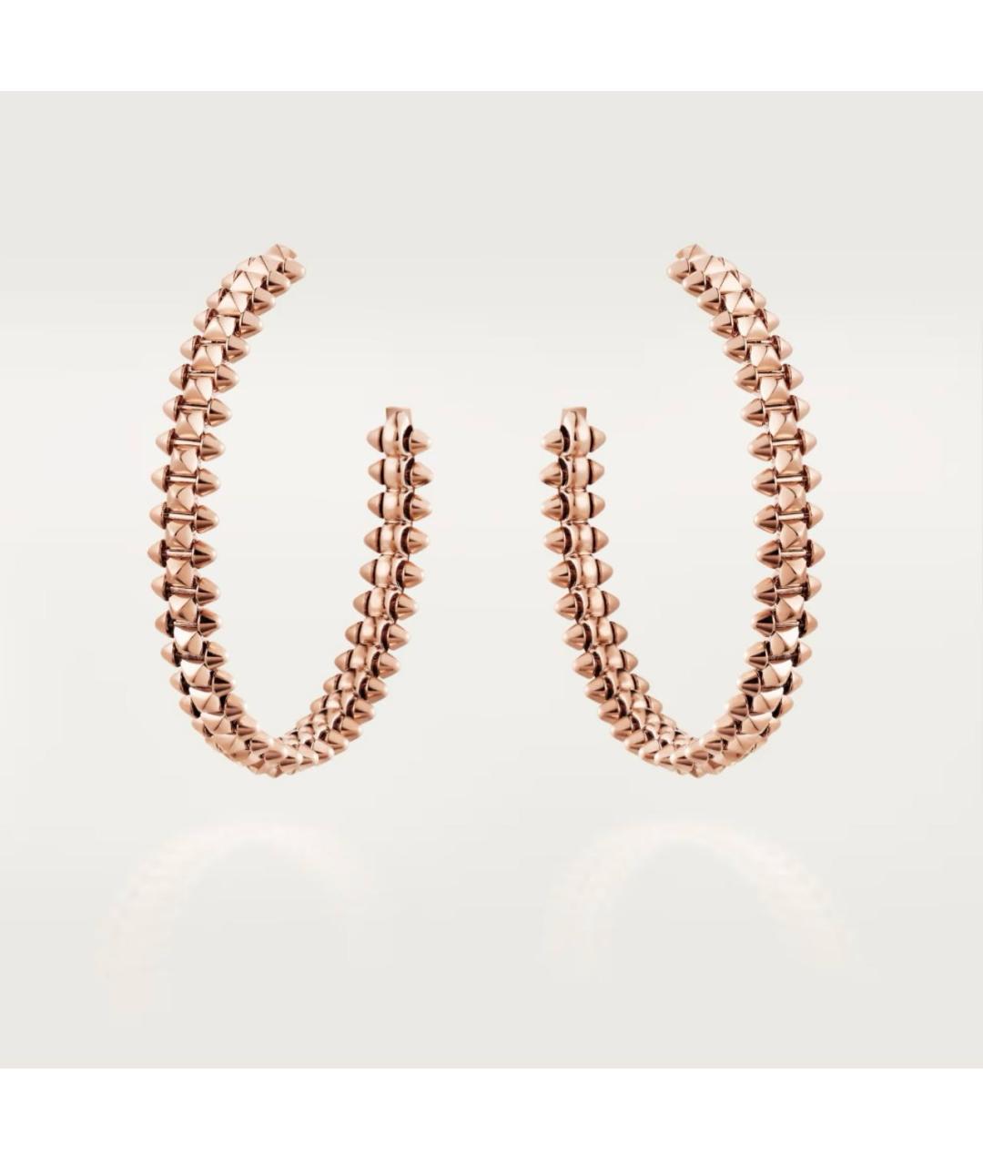 CARTIER Розовые серьги из розового золота, фото 8