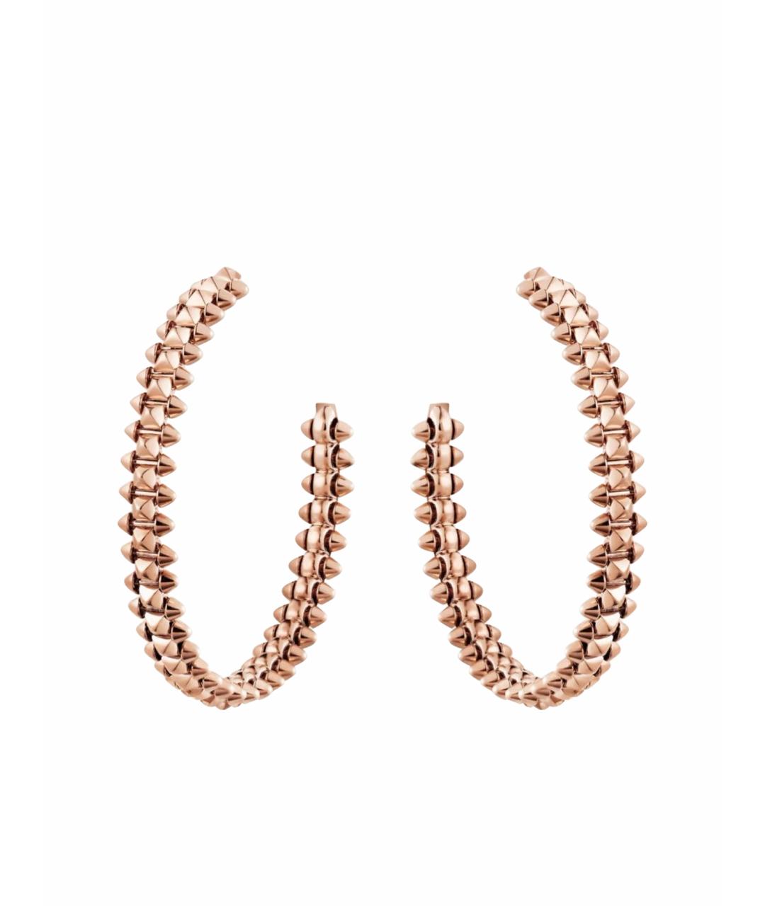 CARTIER Розовые серьги из розового золота, фото 1