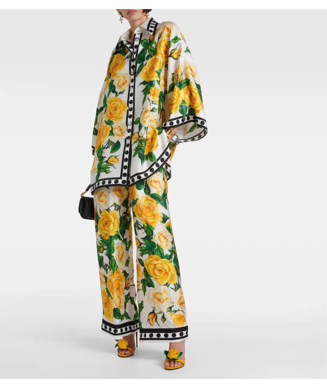 DOLCE&GABBANA Шелковый костюм с брюками, фото 4