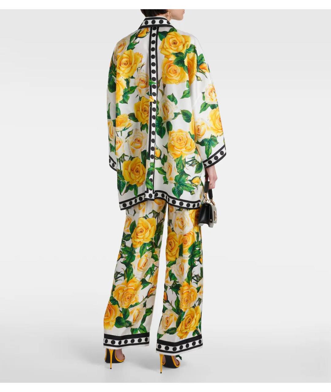 DOLCE&GABBANA Шелковый костюм с брюками, фото 5