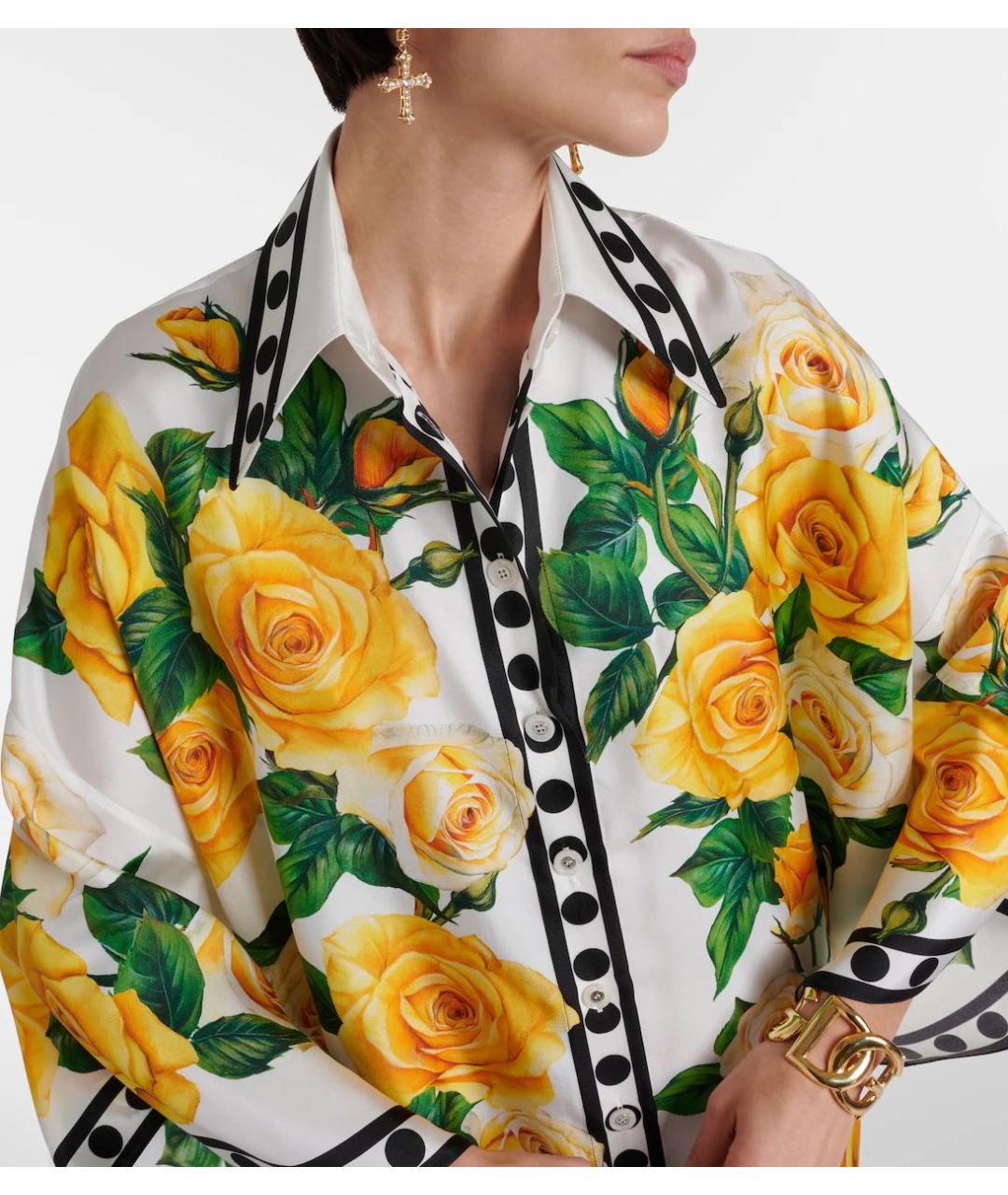 DOLCE&GABBANA Шелковый костюм с брюками, фото 6