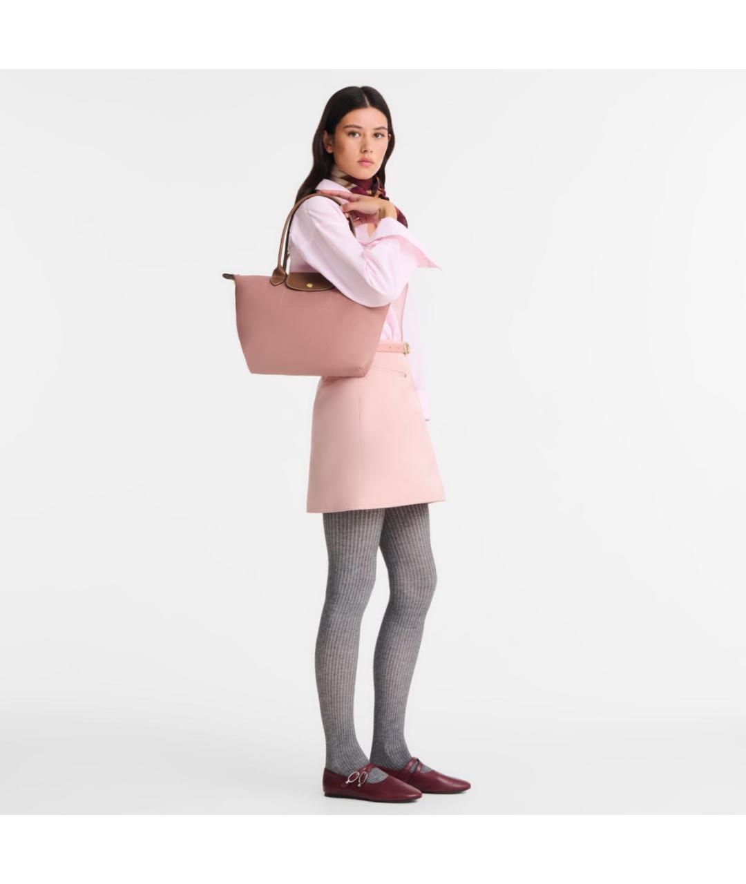 LONGCHAMP Розовая сумка тоут, фото 2