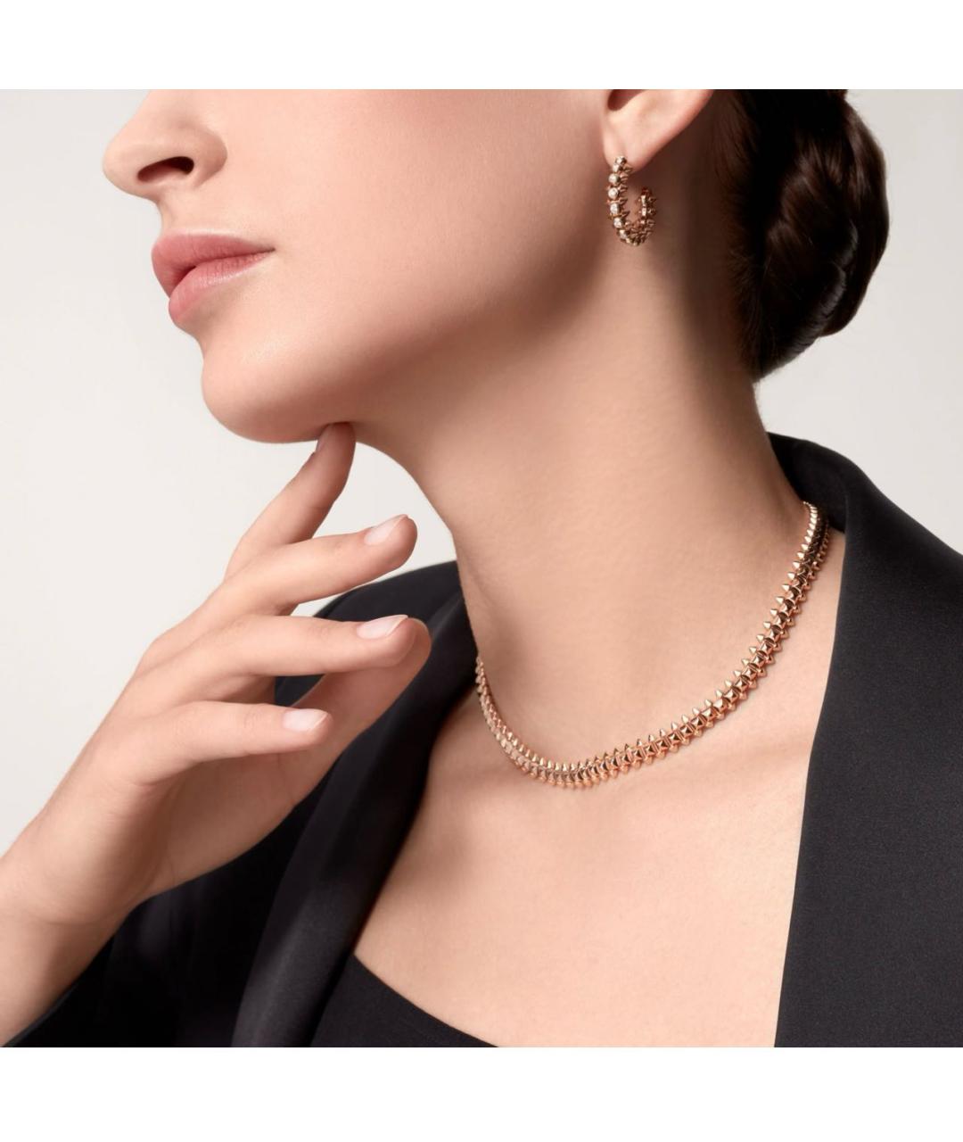 CARTIER Розовые серьги из розового золота, фото 2