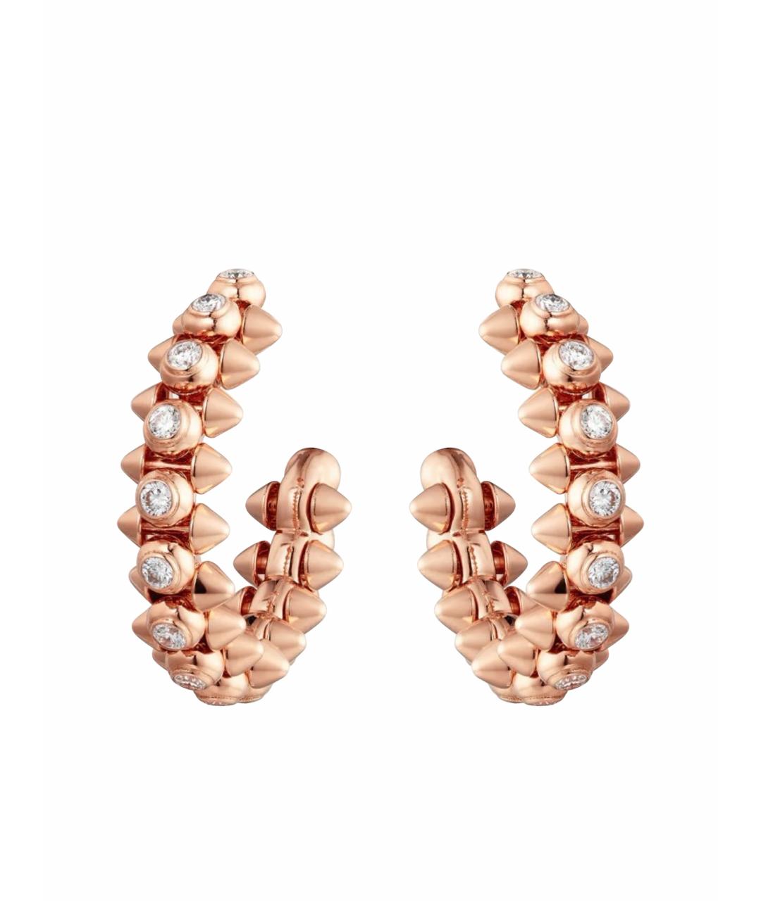 CARTIER Розовые серьги из розового золота, фото 1