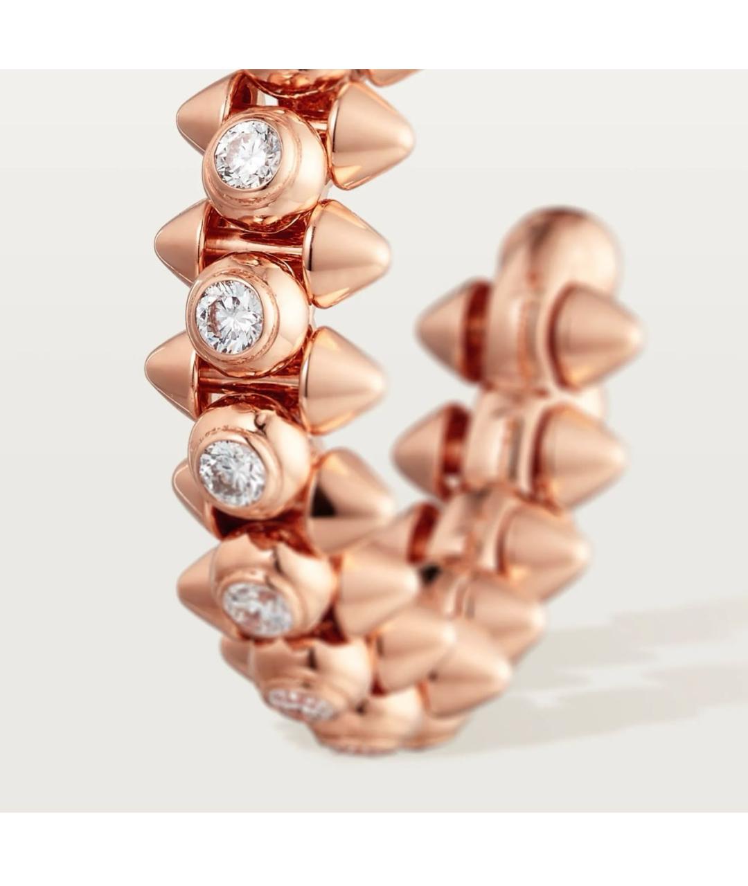 CARTIER Розовые серьги из розового золота, фото 3