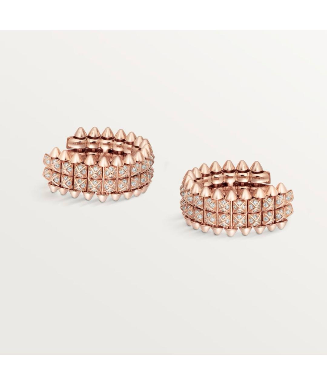 CARTIER Розовые серьги из розового золота, фото 4