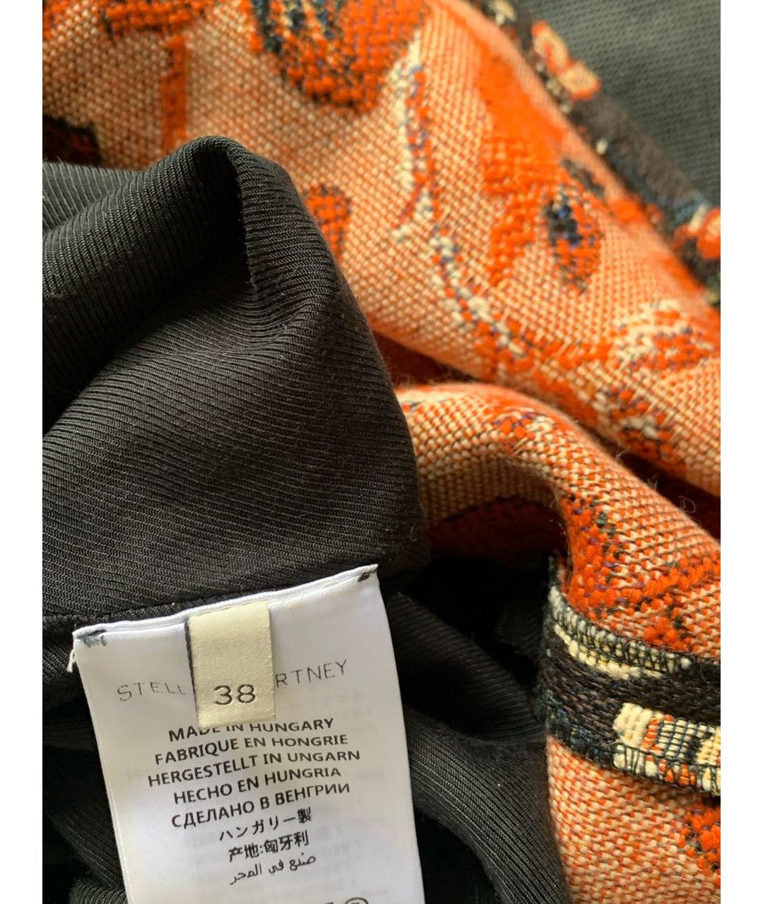 STELLA MCCARTNEY Коричневая твидовая юбка мини, фото 8
