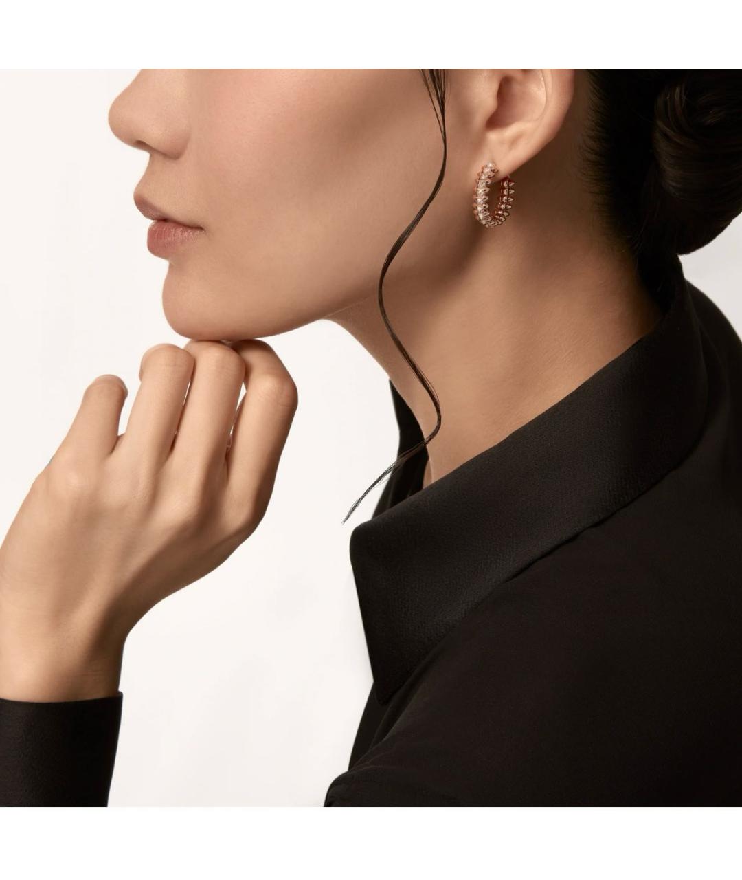 CARTIER Розовые серьги из розового золота, фото 2