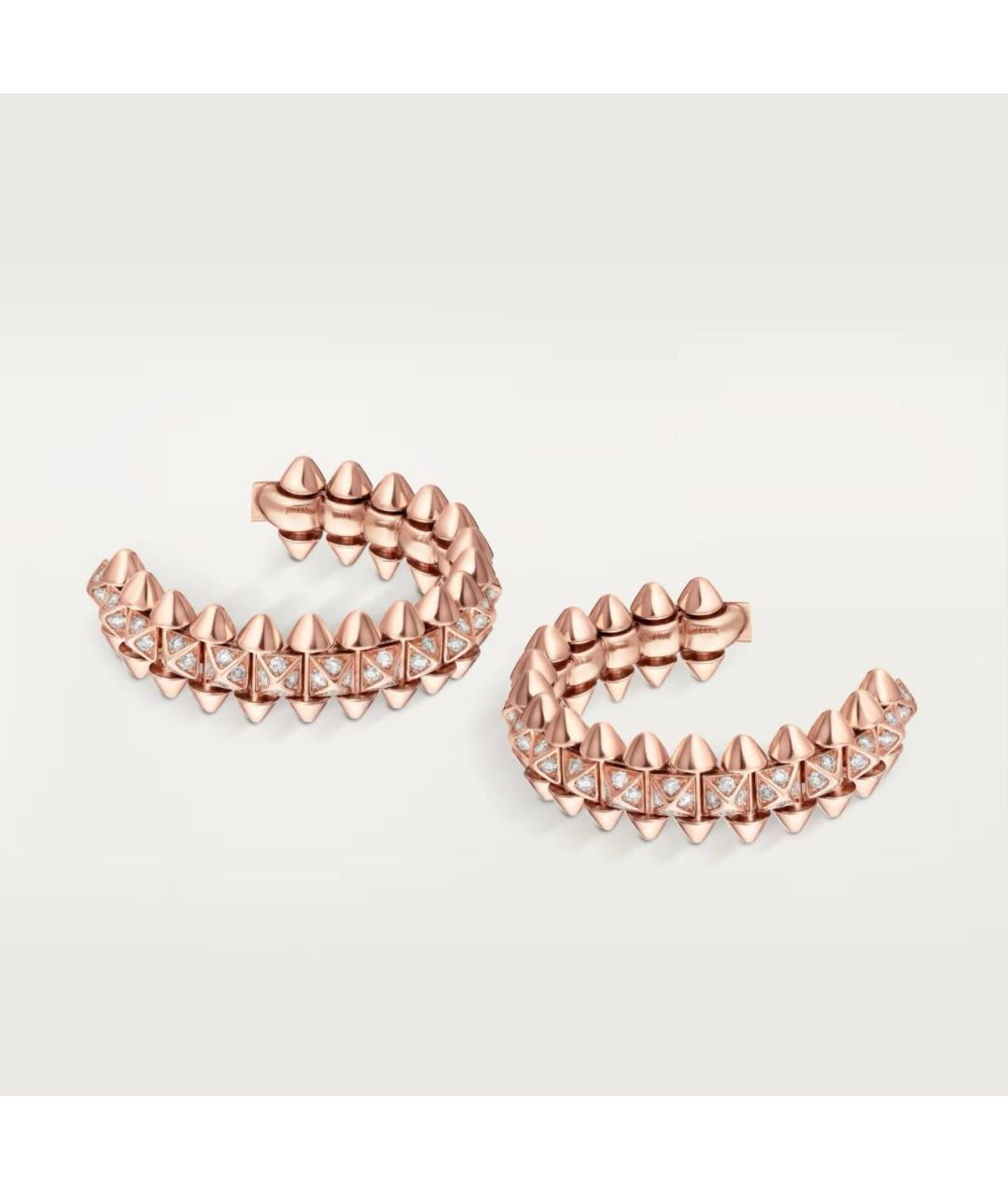 CARTIER Розовые серьги из розового золота, фото 6