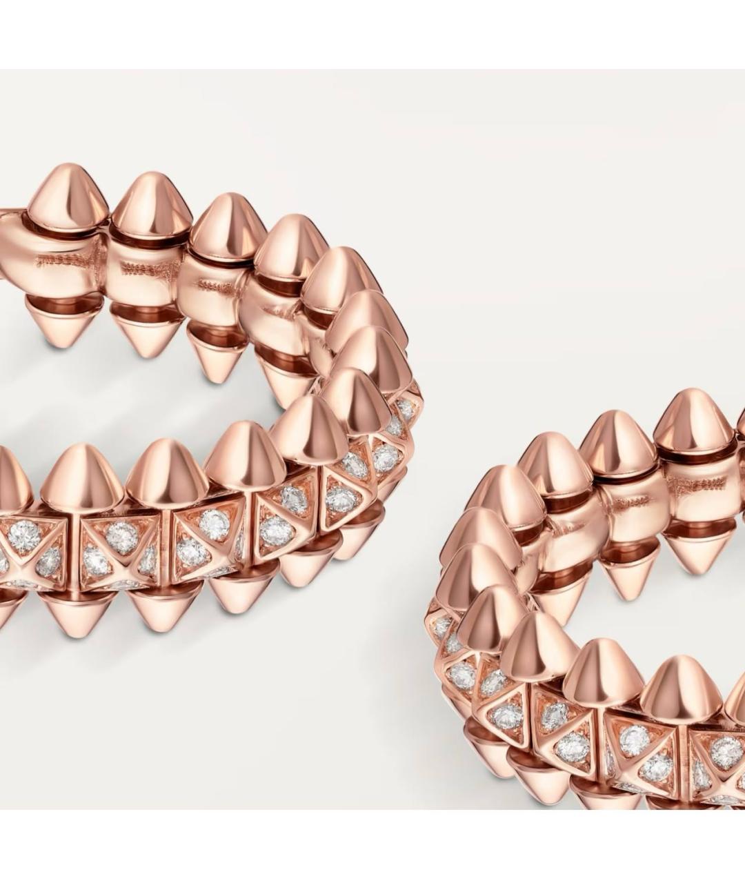CARTIER Розовые серьги из розового золота, фото 7