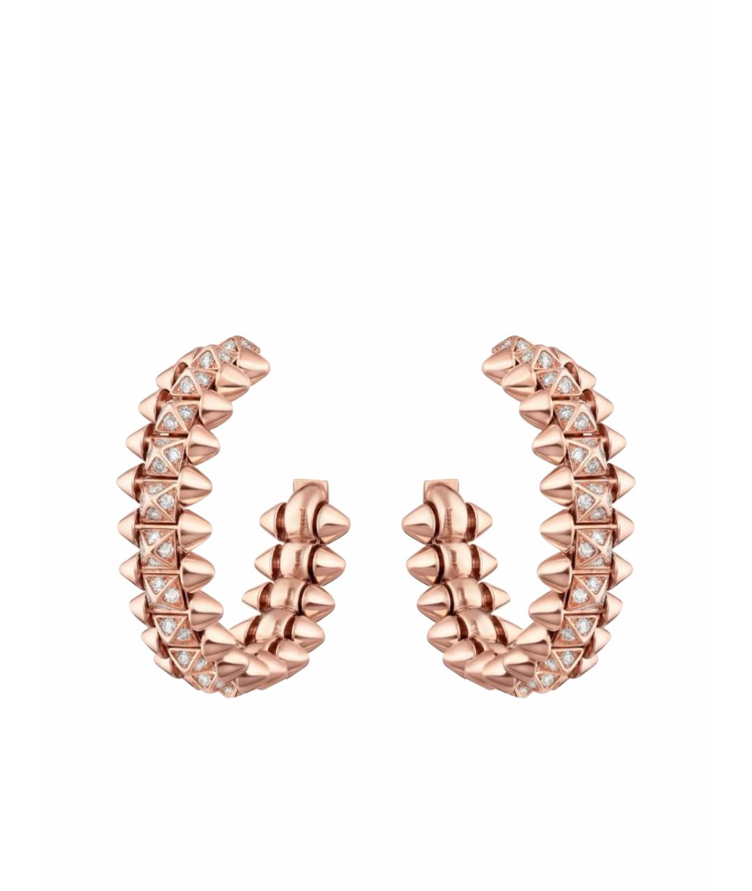 CARTIER Розовые серьги из розового золота, фото 1