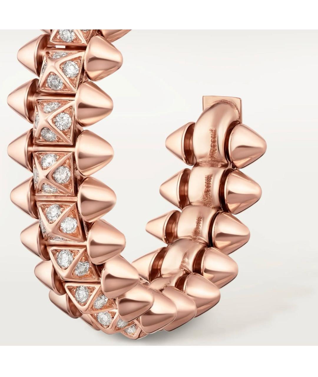 CARTIER Розовые серьги из розового золота, фото 3