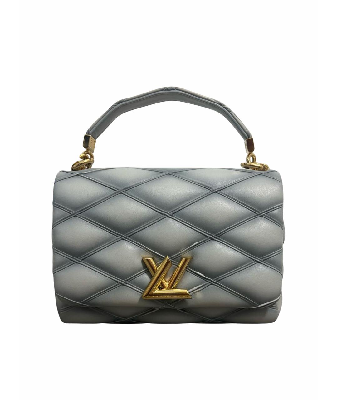 LOUIS VUITTON Голубая кожаная сумка через плечо, фото 1