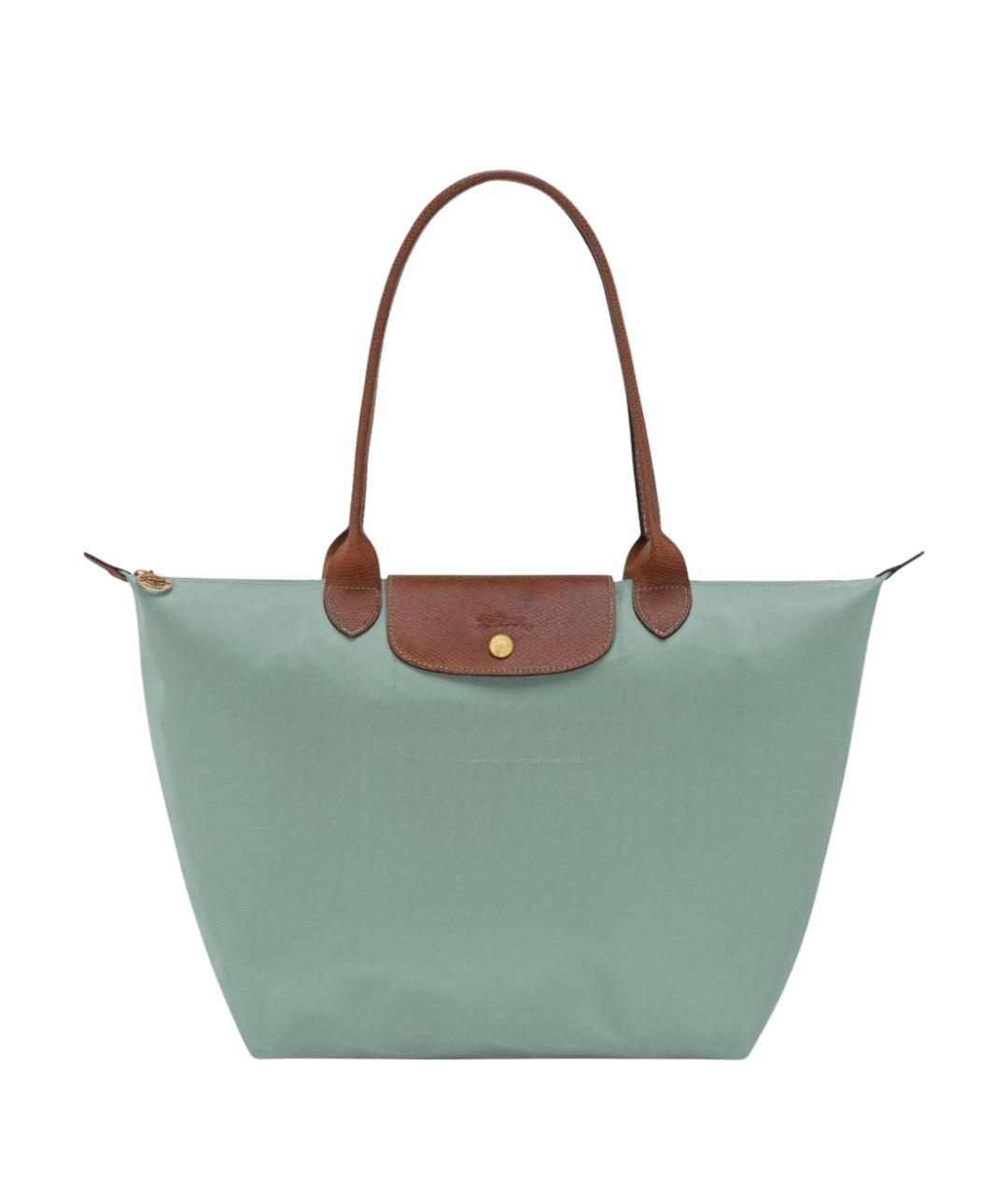 LONGCHAMP Бирюзовая сумка тоут, фото 1