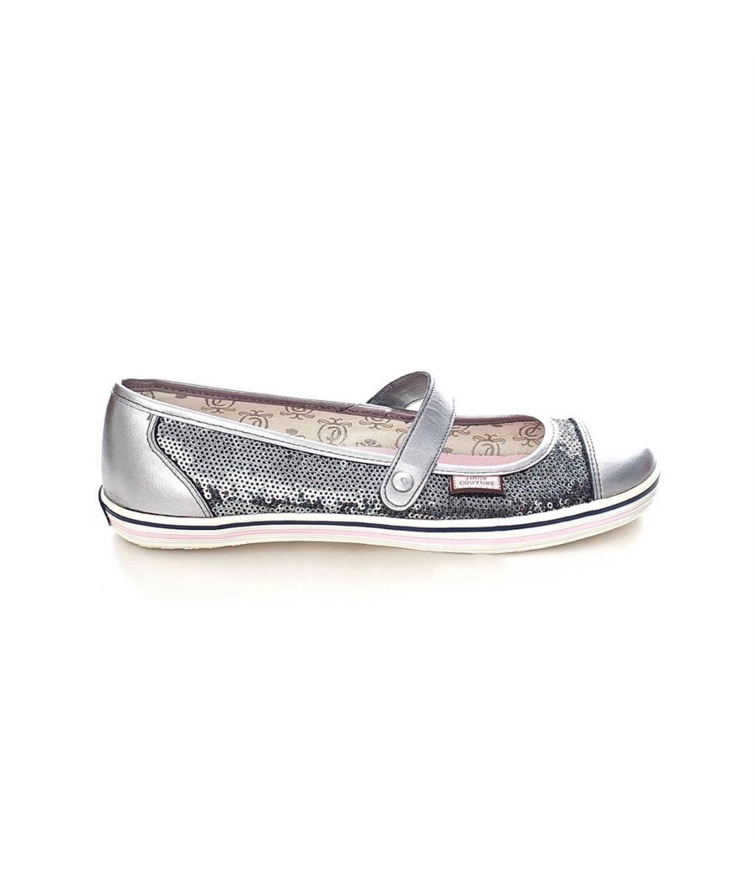 JUICY COUTURE Серые балетки, фото 8