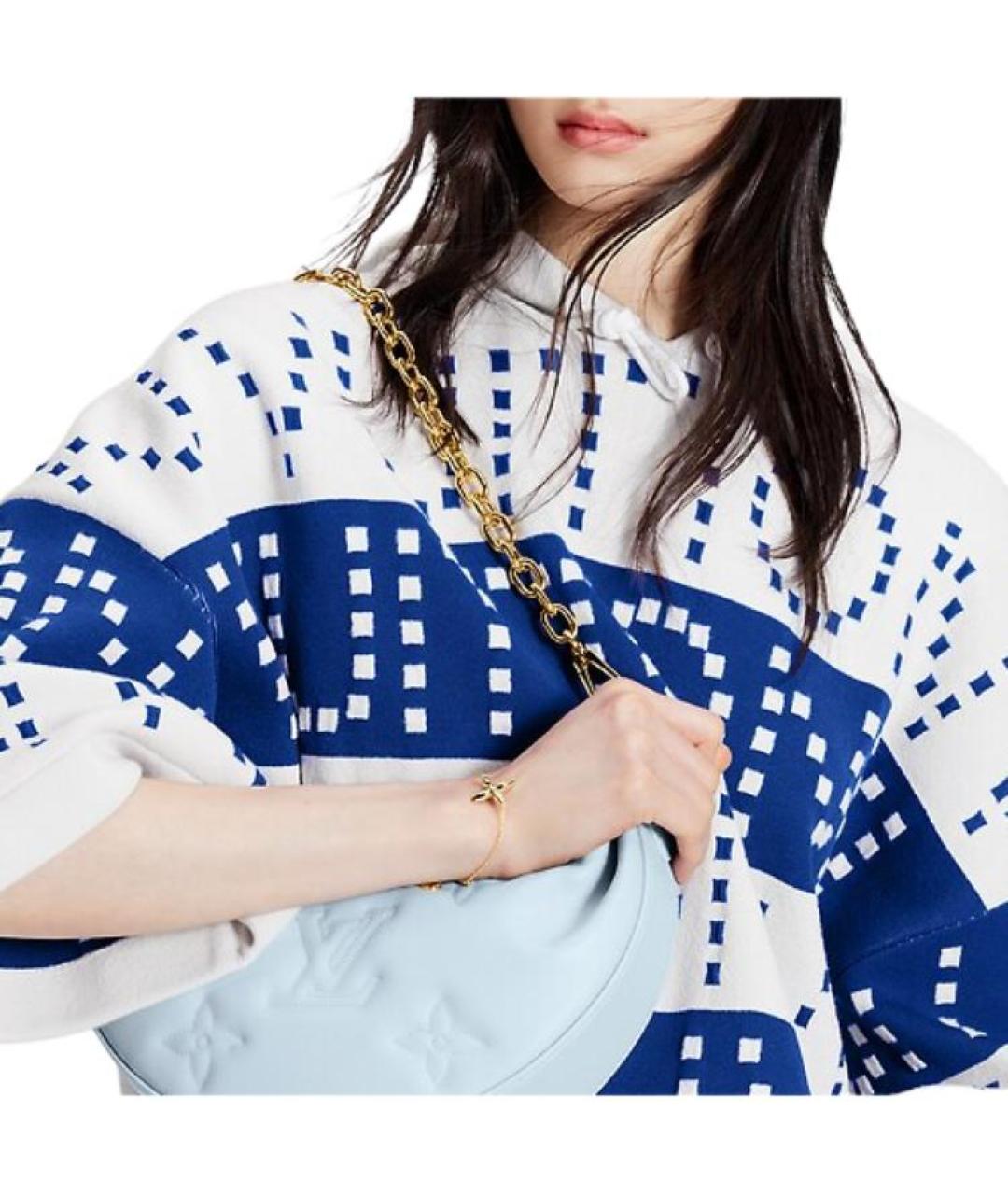 LOUIS VUITTON Синяя хлопковая футболка, фото 5