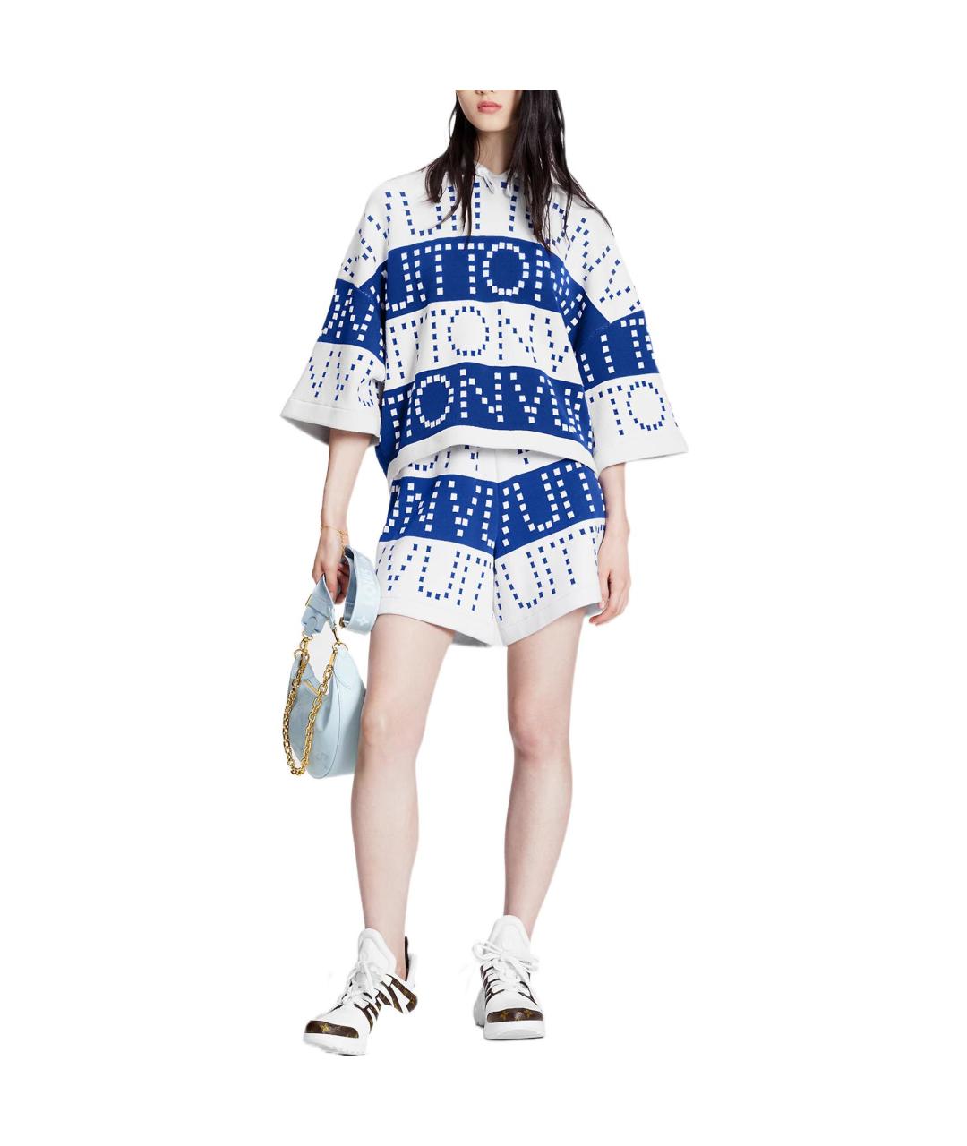 LOUIS VUITTON Синяя хлопковая футболка, фото 2