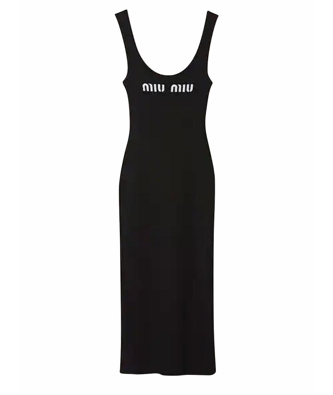 MIU MIU Черное повседневное платье, фото 1