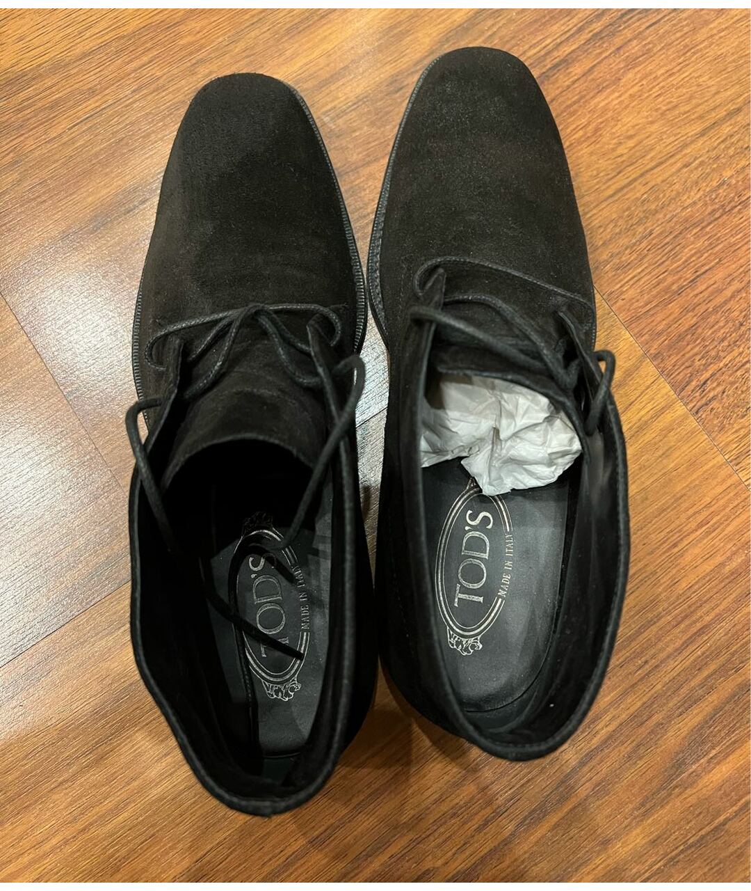 TOD'S Черные замшевые высокие ботинки, фото 3
