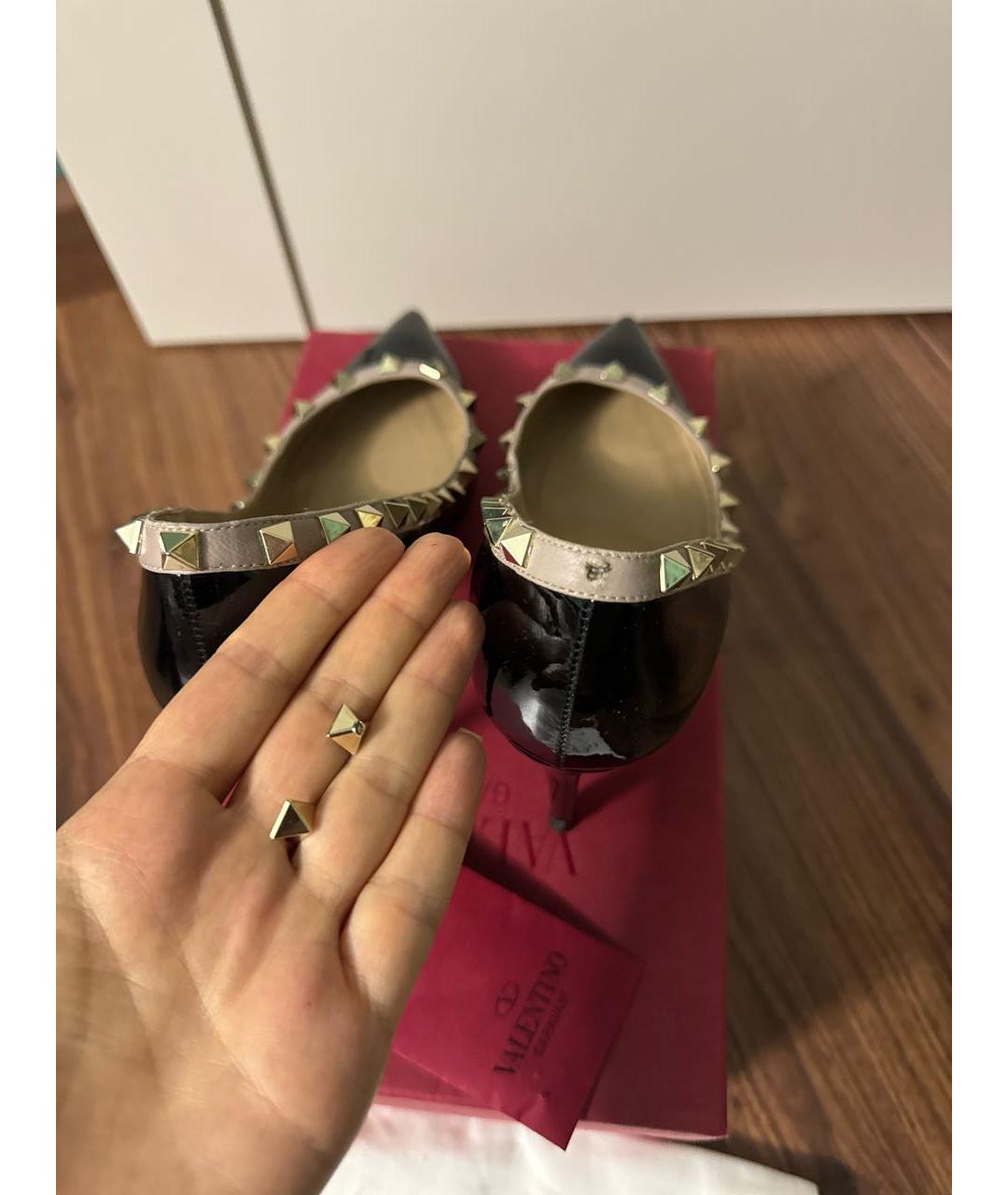 VALENTINO Черные туфли из лакированной кожи, фото 5