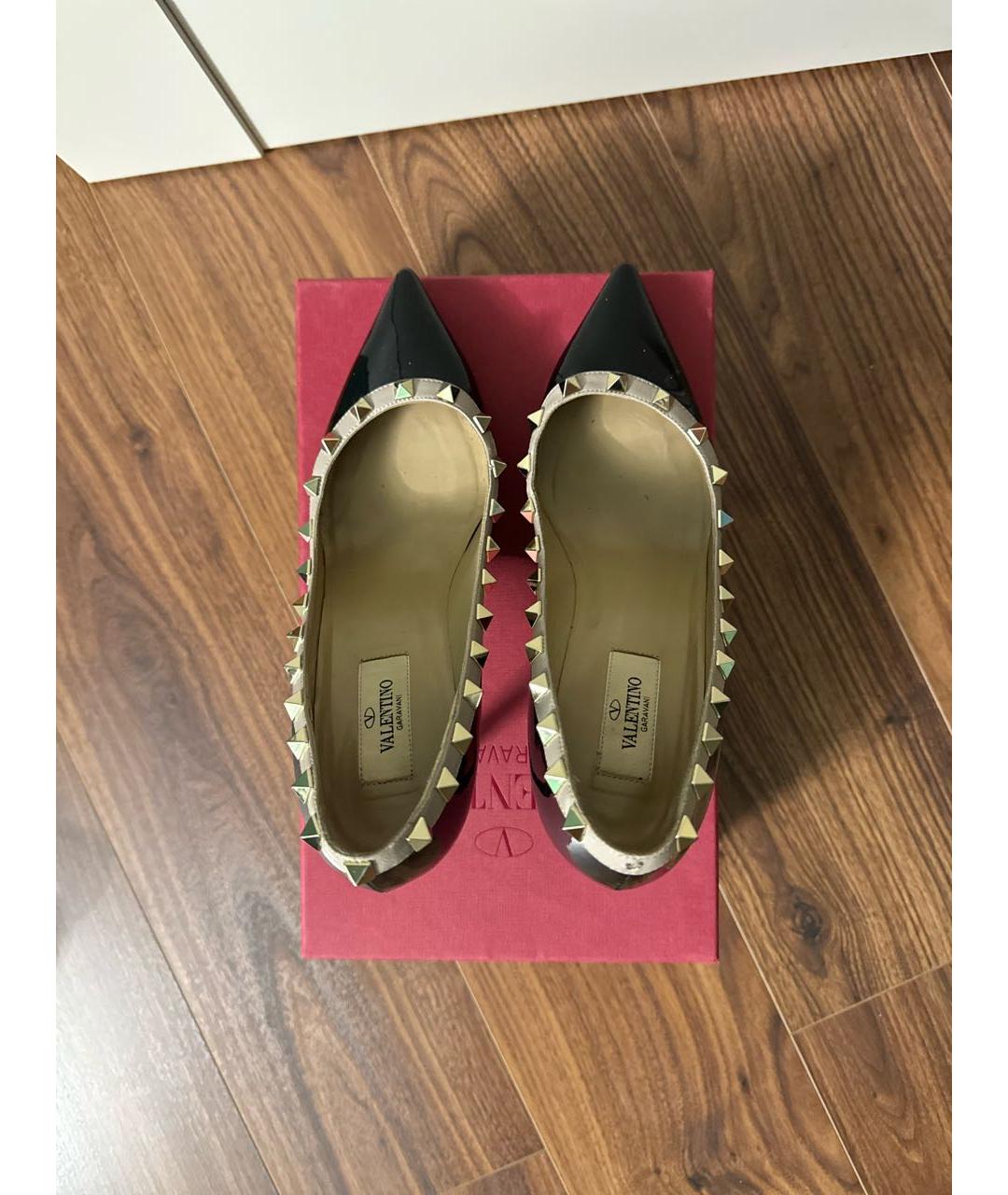 VALENTINO Черные туфли из лакированной кожи, фото 3