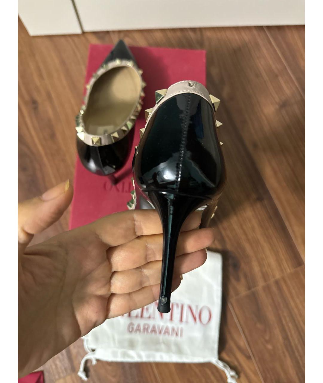 VALENTINO Черные туфли из лакированной кожи, фото 6