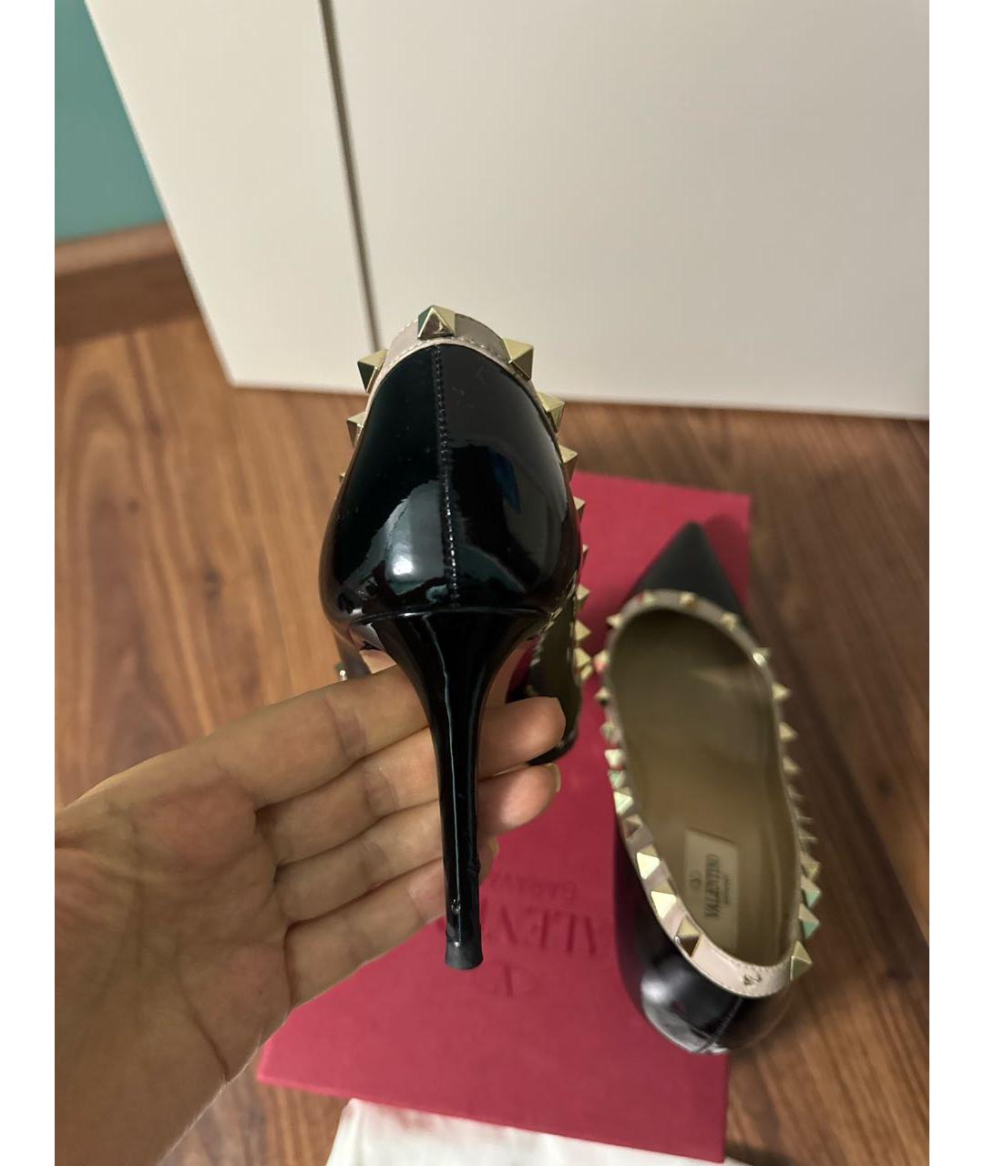 VALENTINO Черные туфли из лакированной кожи, фото 7