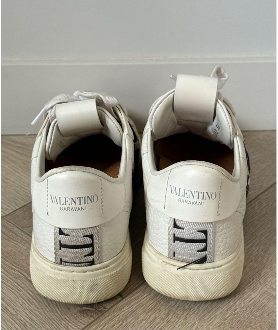 VALENTINO Белые кожаные кроссовки, фото 3