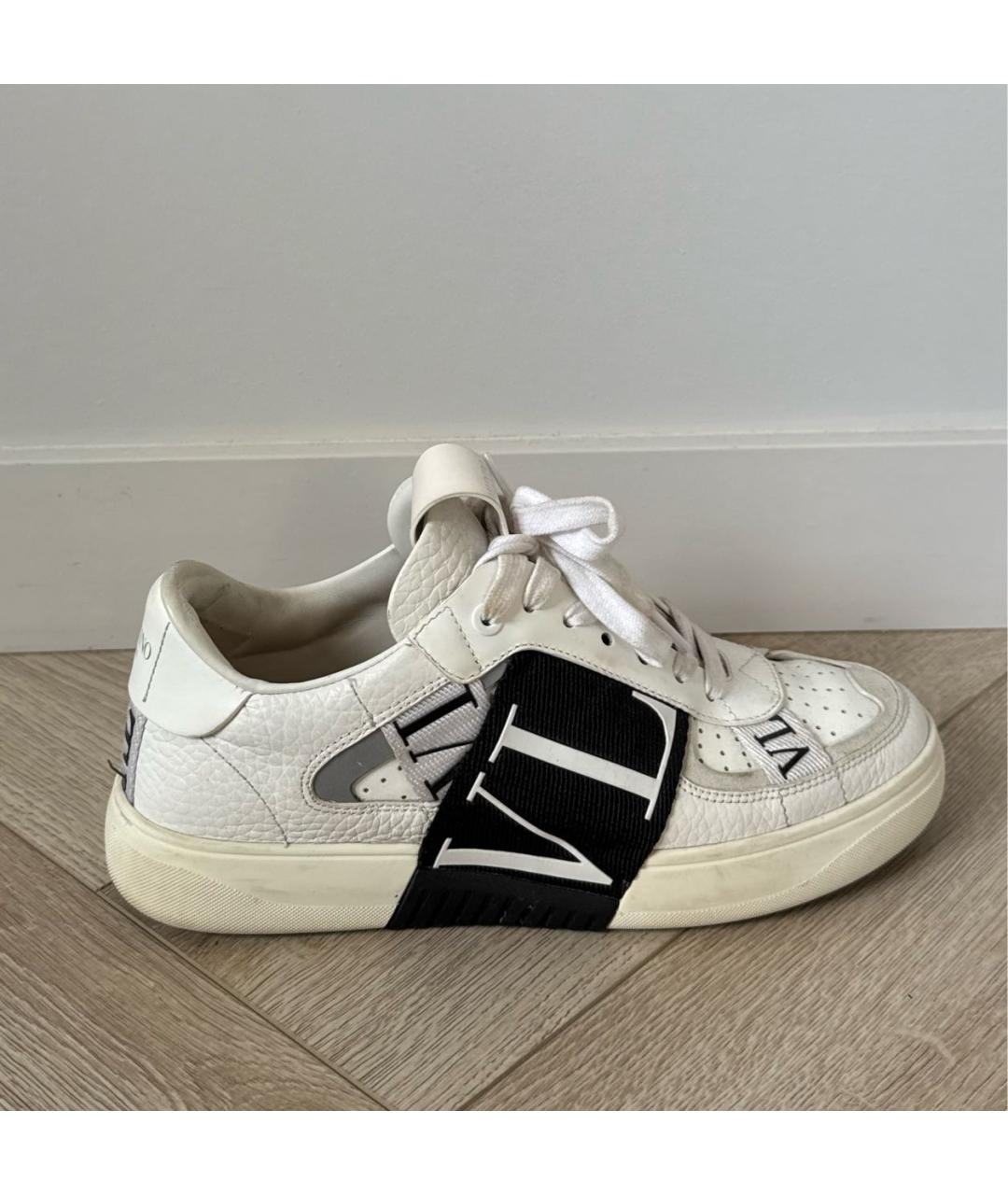 VALENTINO Белые кожаные кроссовки, фото 5