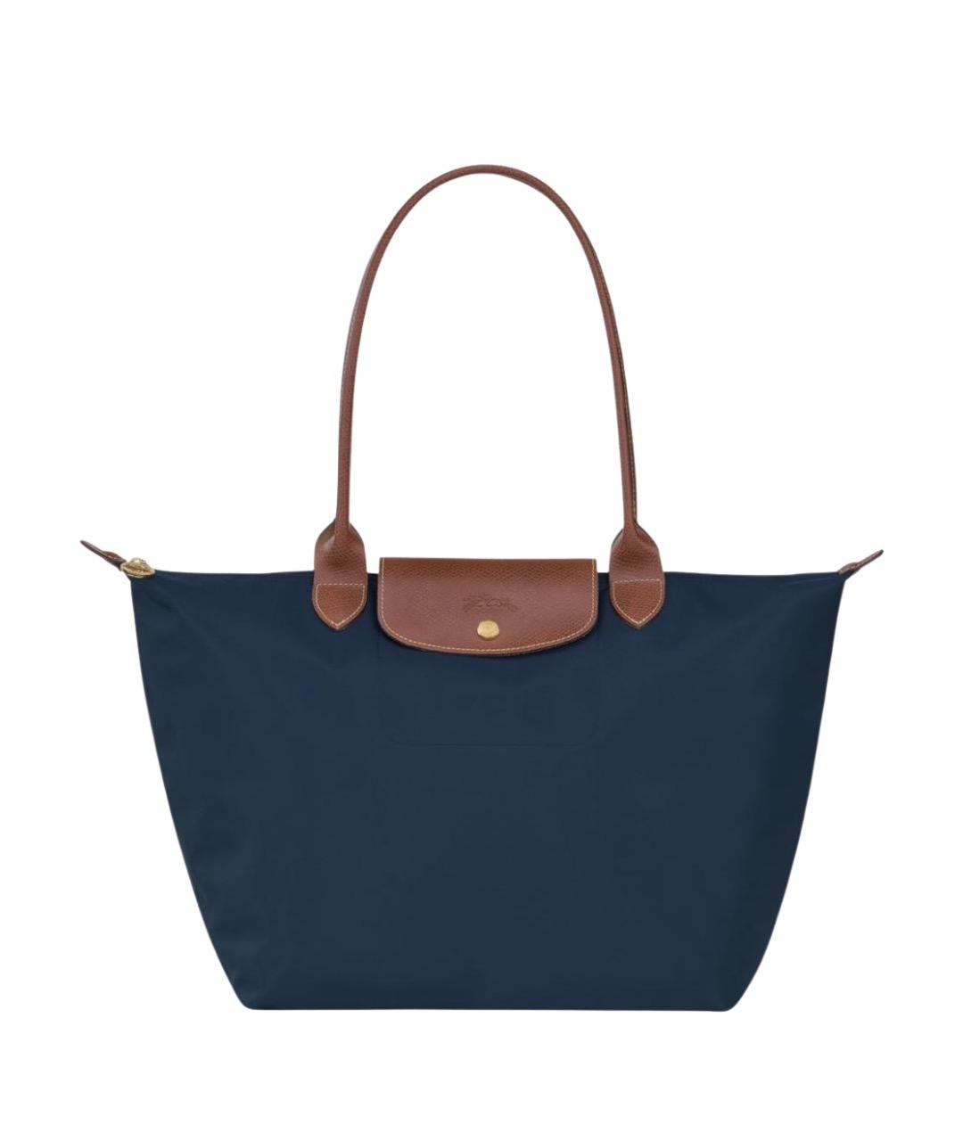 LONGCHAMP Темно-синяя сумка тоут, фото 1