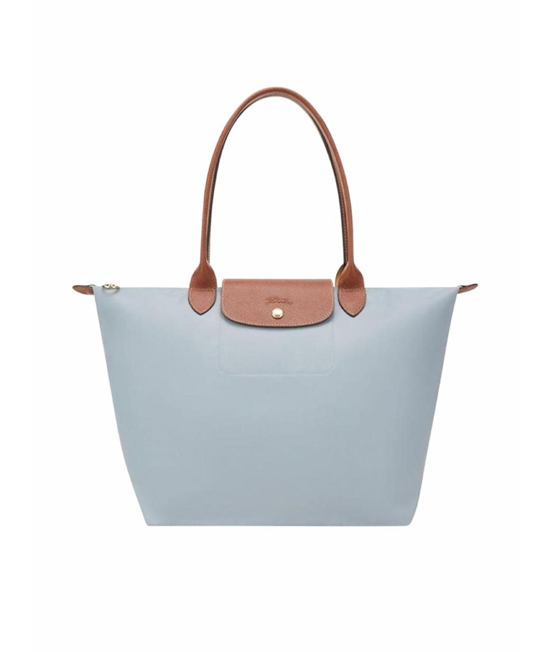 LONGCHAMP Голубая сумка тоут, фото 1