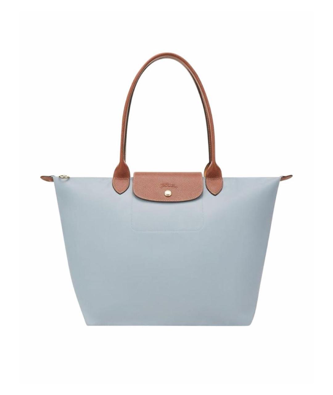 LONGCHAMP Голубая сумка тоут, фото 4
