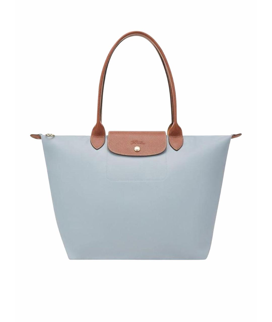 LONGCHAMP Голубая сумка тоут, фото 1