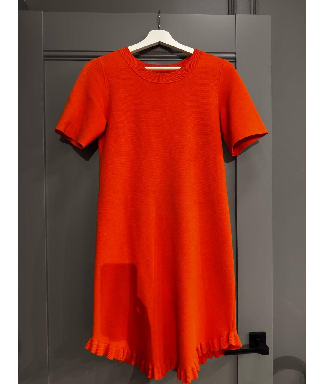 SEE BY CHLOE Оранжевое вискозное повседневное платье, фото 6