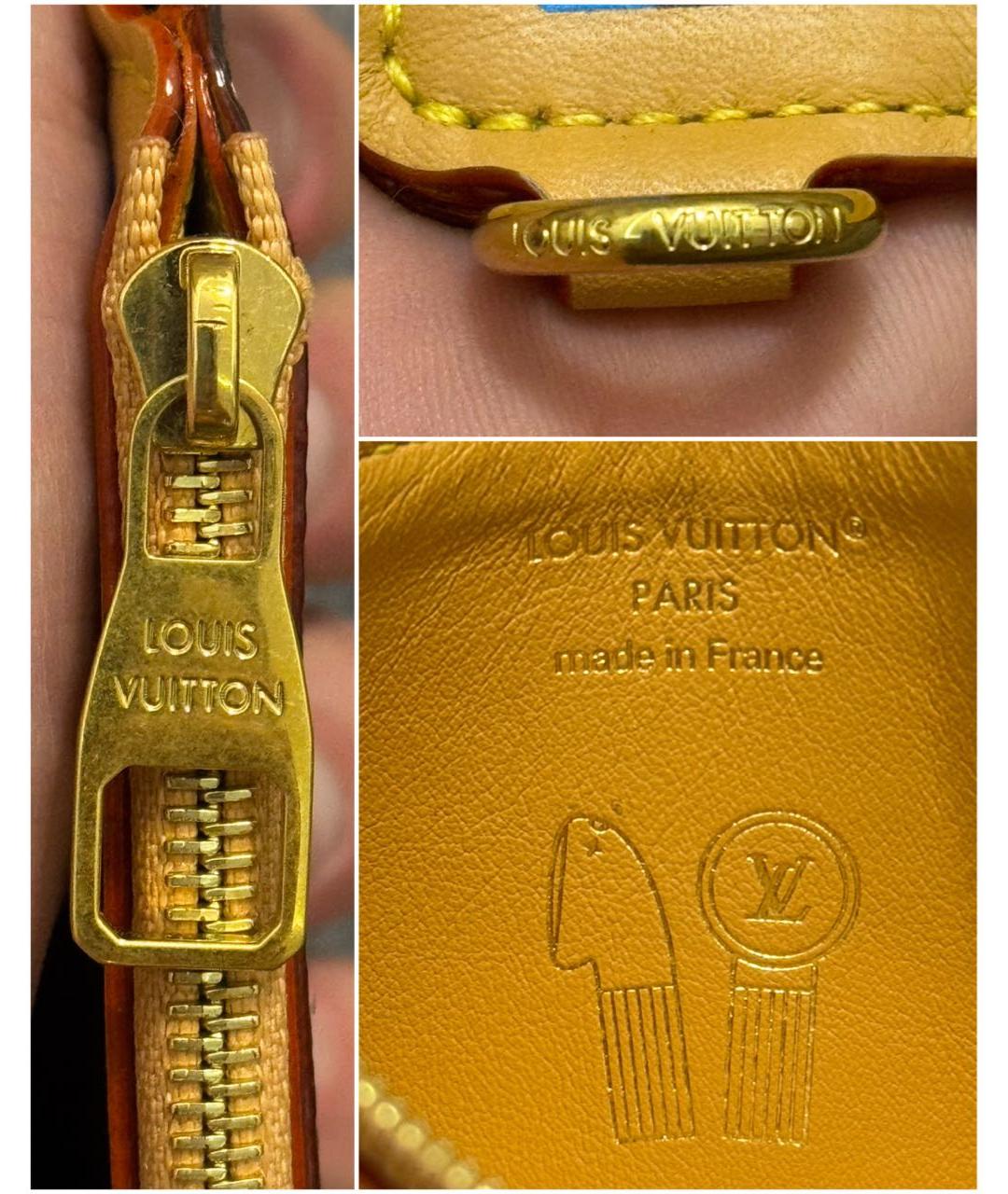 LOUIS VUITTON Коричневый кожаный кардхолдер, фото 5