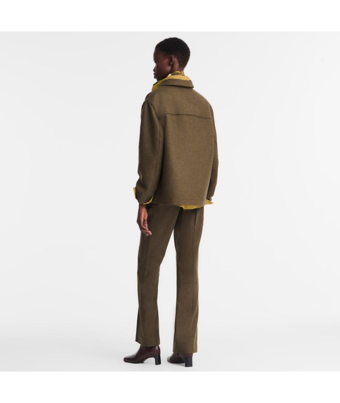 LONGCHAMP Коричневая шерстяная куртка, фото 3