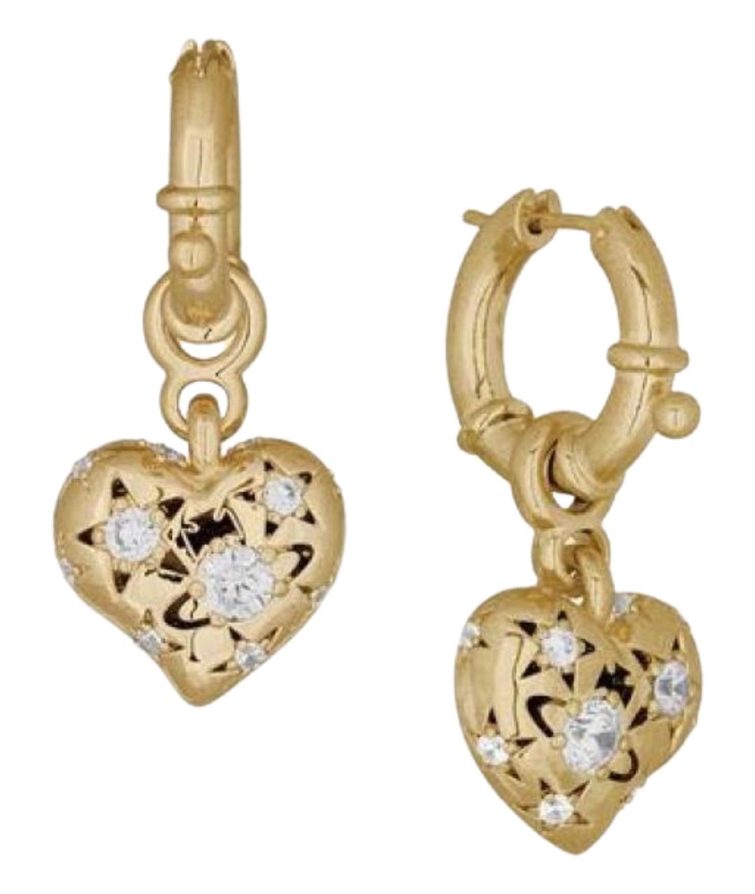 VIVIENNE WESTWOOD Золотые латунные серьги, фото 3