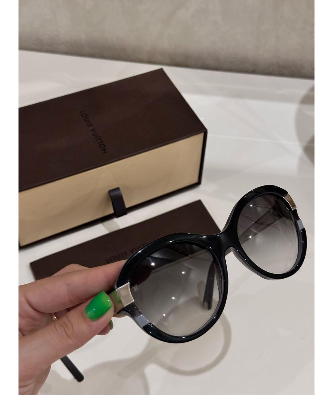 LOUIS VUITTON Черные пластиковые солнцезащитные очки, фото 2